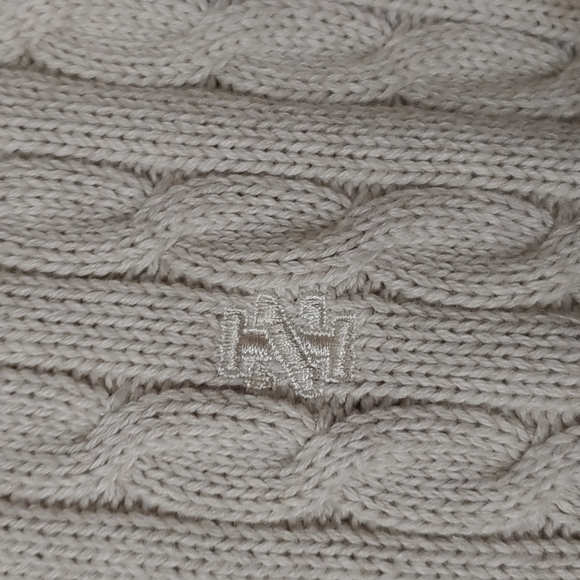 Izod Men's 1/4 Zip 100% Cotton Cable Knit Sweater - Picture 3 of 10